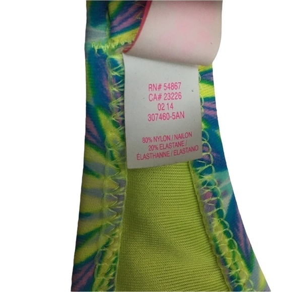 VICTORIA’S SECRET Bikini Tube Twist Top Ruched Bottoms Floral Multicolor Medium - Picture 7 of 16